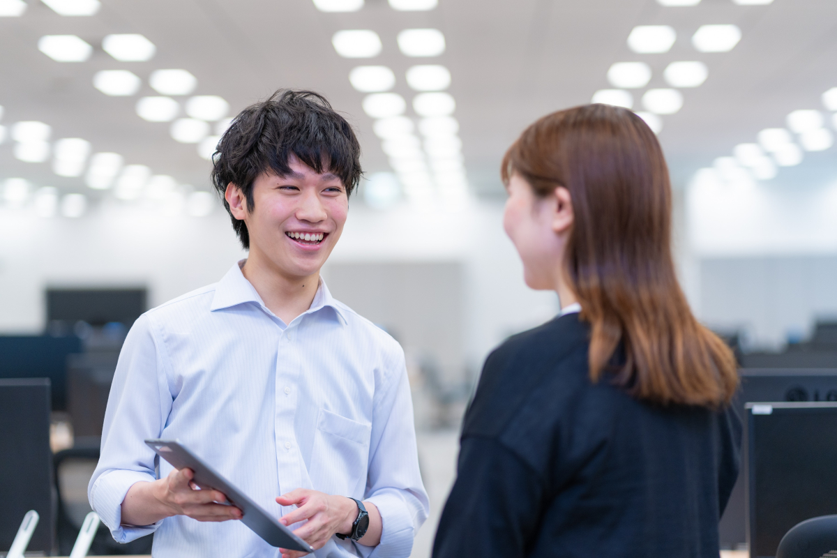 社員の意見を尊重し、サポートしてくれる会社。自分も後輩をサポートしていきたい。